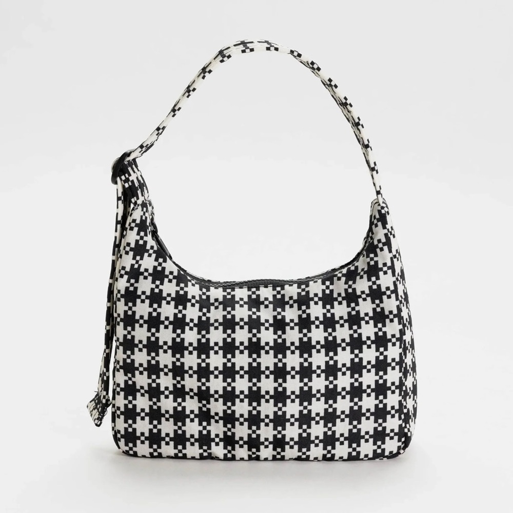 BAGGU pixel gingham mini shoulder bag